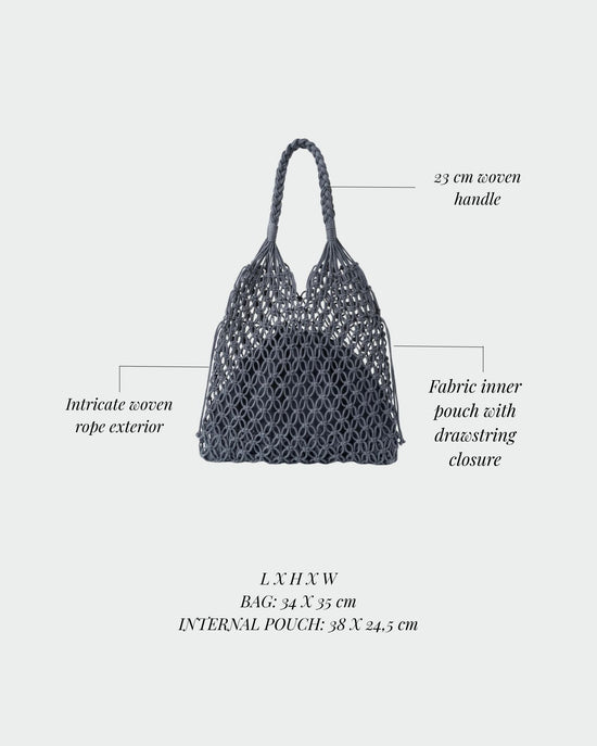 BREEZE Straw Bag - BLUE
