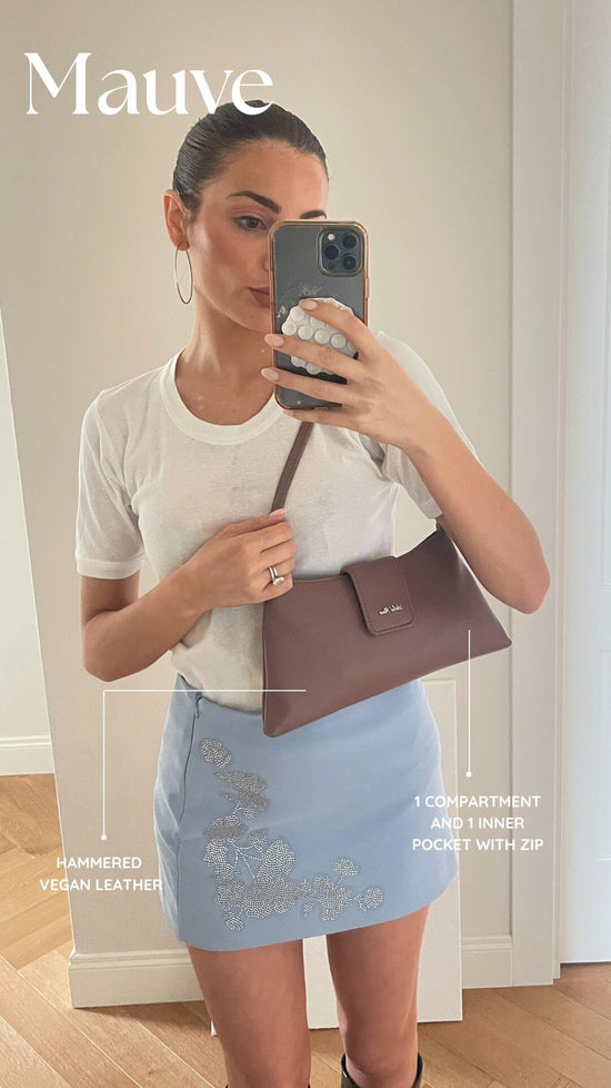 Borsa a spalla HANNAH - MAUVE