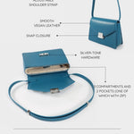 Borsa a tracolla AURA - DARK TEAL