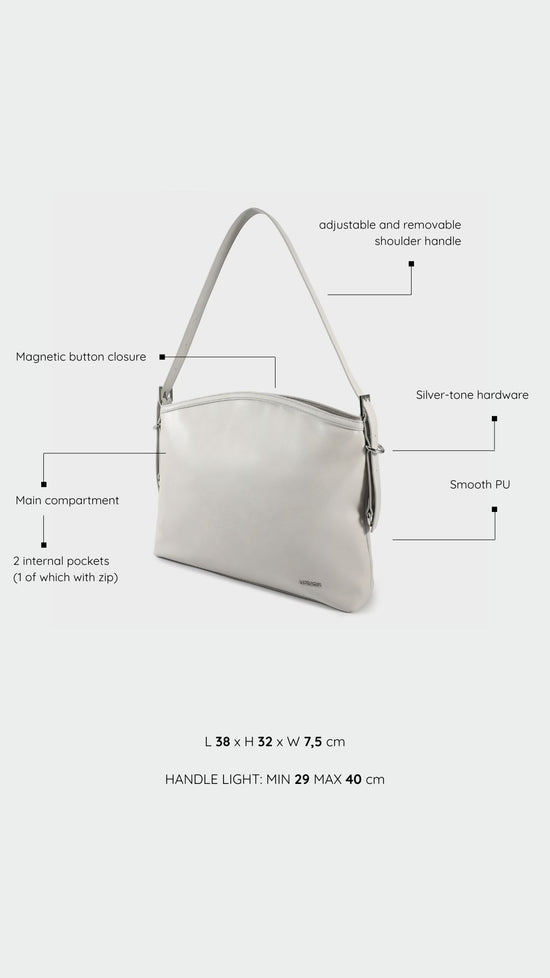 Bolso de hombro MINNIE - BLANCO