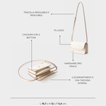 Borsa a spalla ARIANA - WHITE