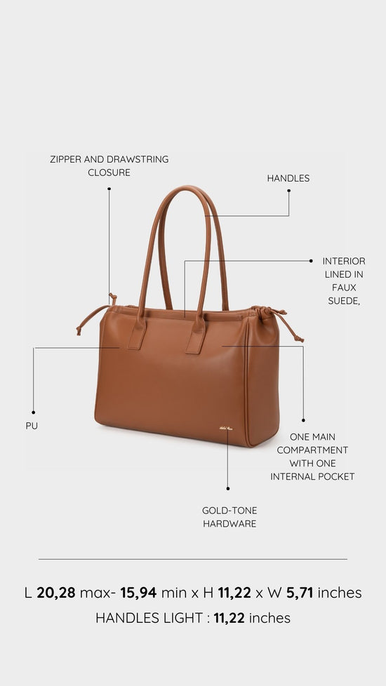 Borsa a spalla SKYLER  - BROWN
