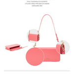 Bolso de hombro NICOLE - ROSA CARAMELO