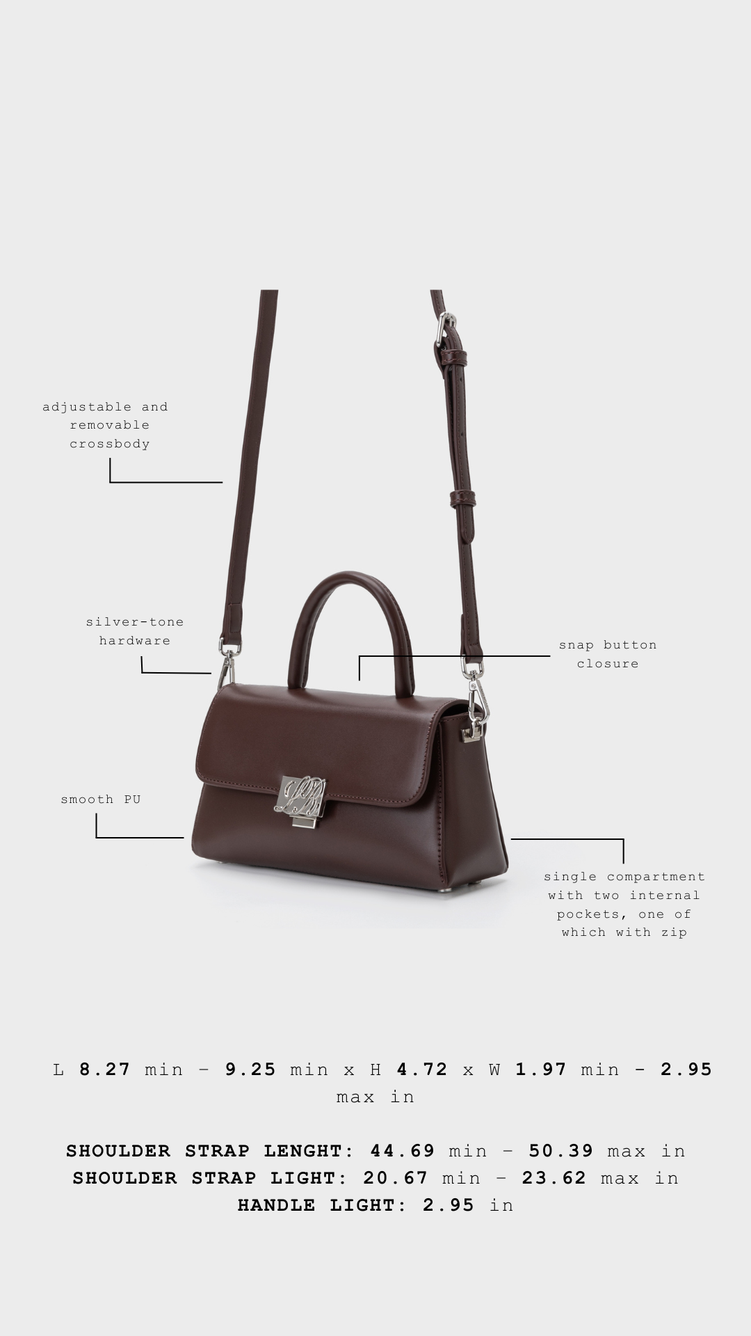 RENEÉ- BROWN handbag