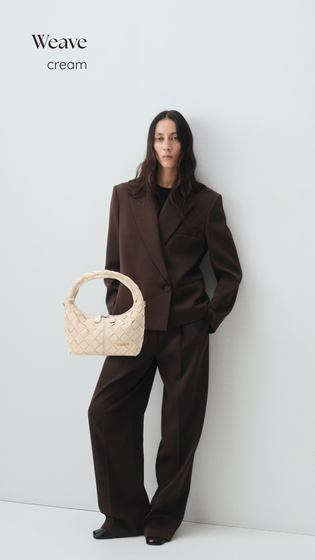 Borsa a mano WEAVE - CREAM