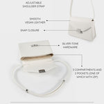 Borsa a tracolla AURA - WHITE