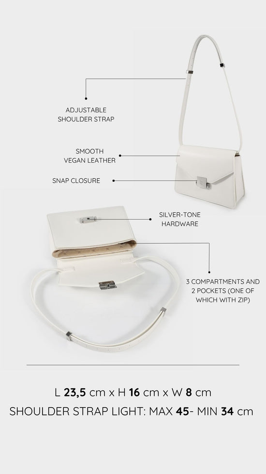 Borsa a tracolla AURA - WHITE