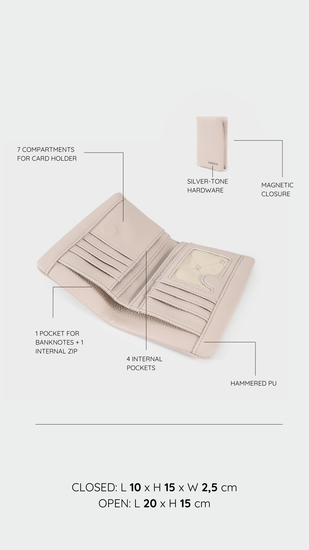 Portafoglio CHERYL BIG - DUSTY LILAC