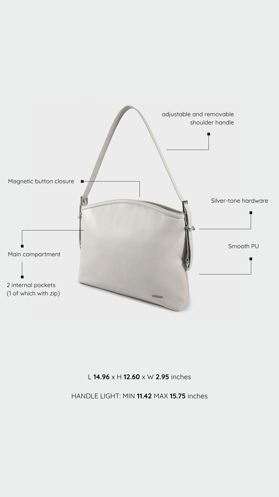 Bolso de hombro MINNIE - BLANCO