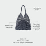 BREEZE Straw Bag - BLUE