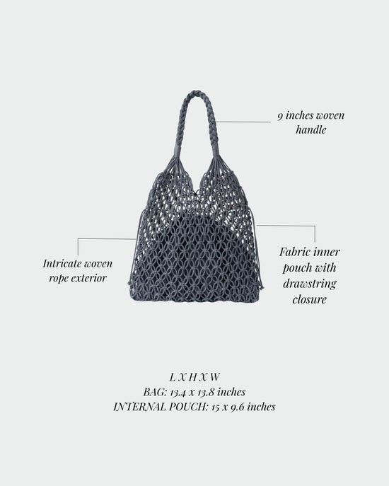 BREEZE Straw Bag - BLUE