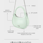 Mini bag a mano LADY - ICY SAGE