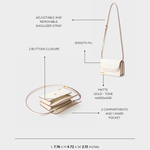 Borsa a spalla ARIANA - WHITE
