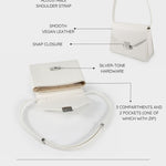 Borsa a tracolla AURA - WHITE