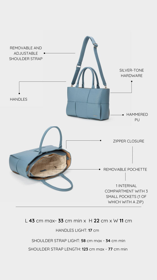 Borsa a mano ROSY - SILK BLUE