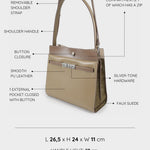 Borsa a spalla GRACE 5.0 - TAUPE