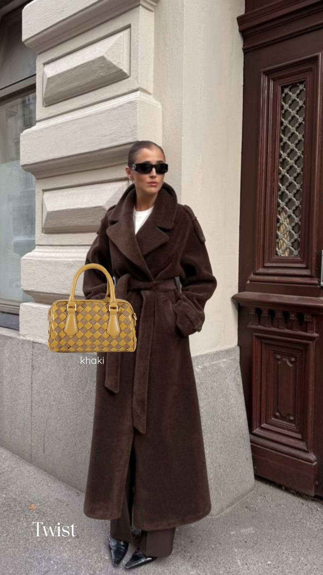 TWIST Handbag - KHAKI