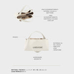 Borsa a mano IVORY SMALL - GLOSSY WHITE