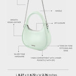 Mini bag a mano LADY - ICY SAGE