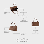 Borsa a spalla IVORY - CHOCOLATE