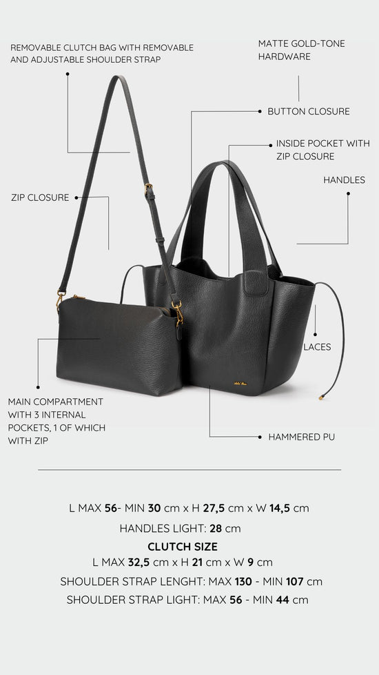 Borsa a spalla NEW MELISSA -  BLACK