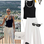 Borsa a tracolla AURA - WHITE