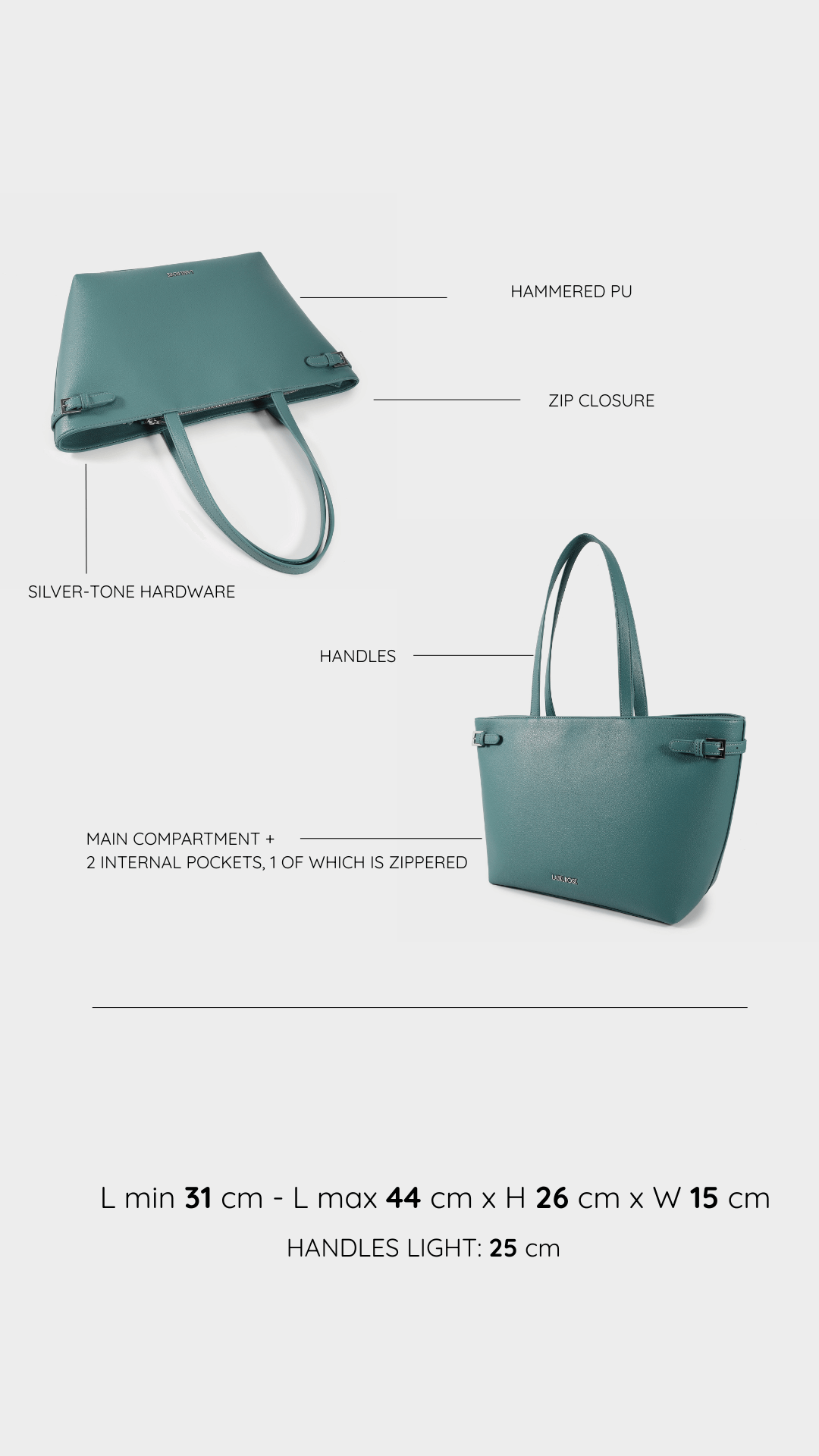 Borsa a spalla Georgie - GREEN