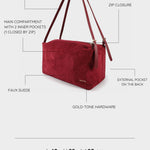 Shopping bag a spalla SIDNEY - BORDEAUX
