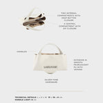 Borsa a mano IVORY SMALL - GLOSSY WHITE