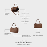 Borsa a spalla IVORY - CHOCOLATE