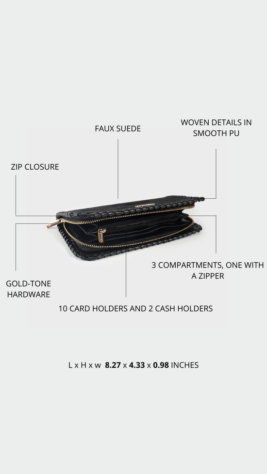 Portafoglio AURORA WALLET - BLACK