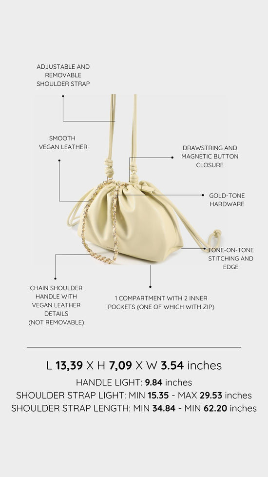 Borsa a tracolla JUDY - BUTTER YELLOW