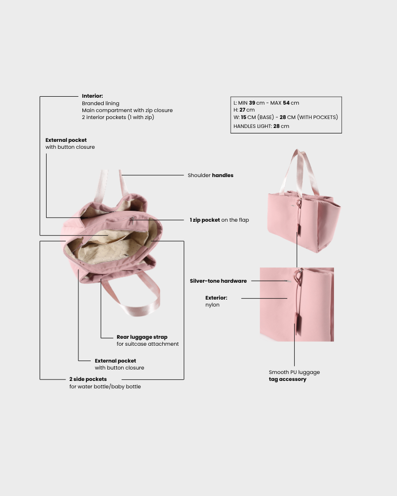 MOMMY BAG organizer bag - BABY PINK