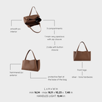 Borsa a spalla IVORY - CHOCOLATE