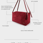 Shopping bag a spalla SIDNEY - BORDEAUX