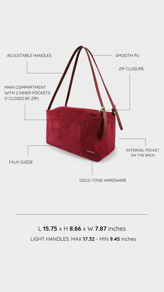 Bolso SIDNEY - ROJO OSCURO