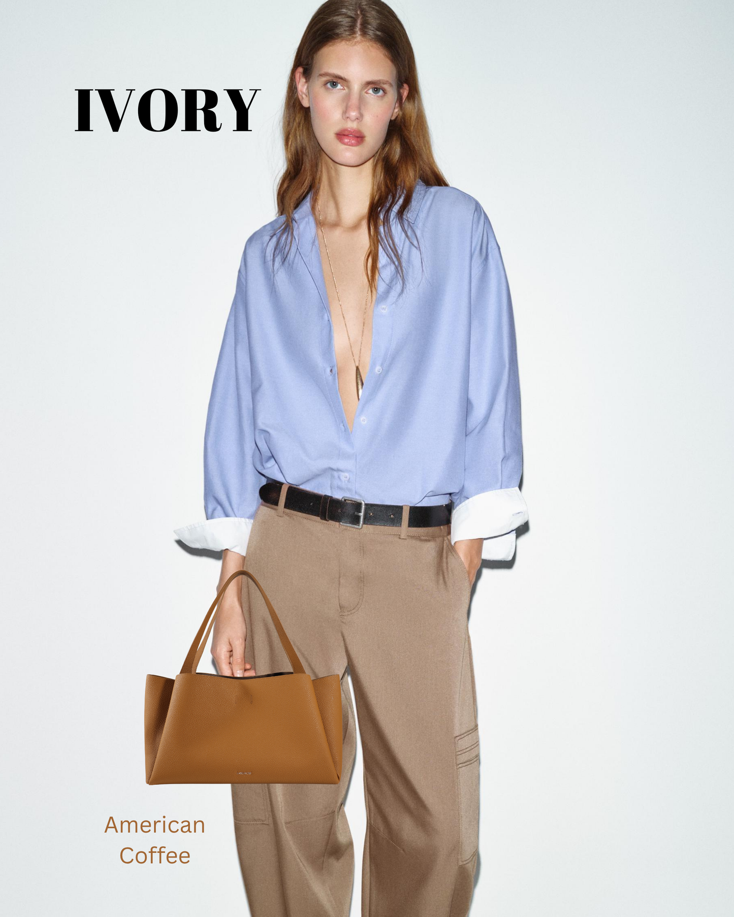 IVORY Shoulder Bag - AMERICAN COFFEE