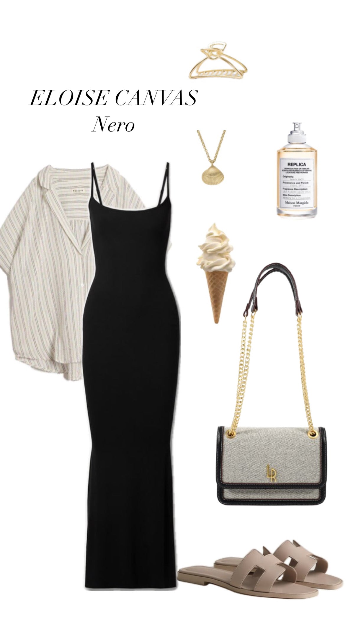 ELOISE CANVAS - BLACK