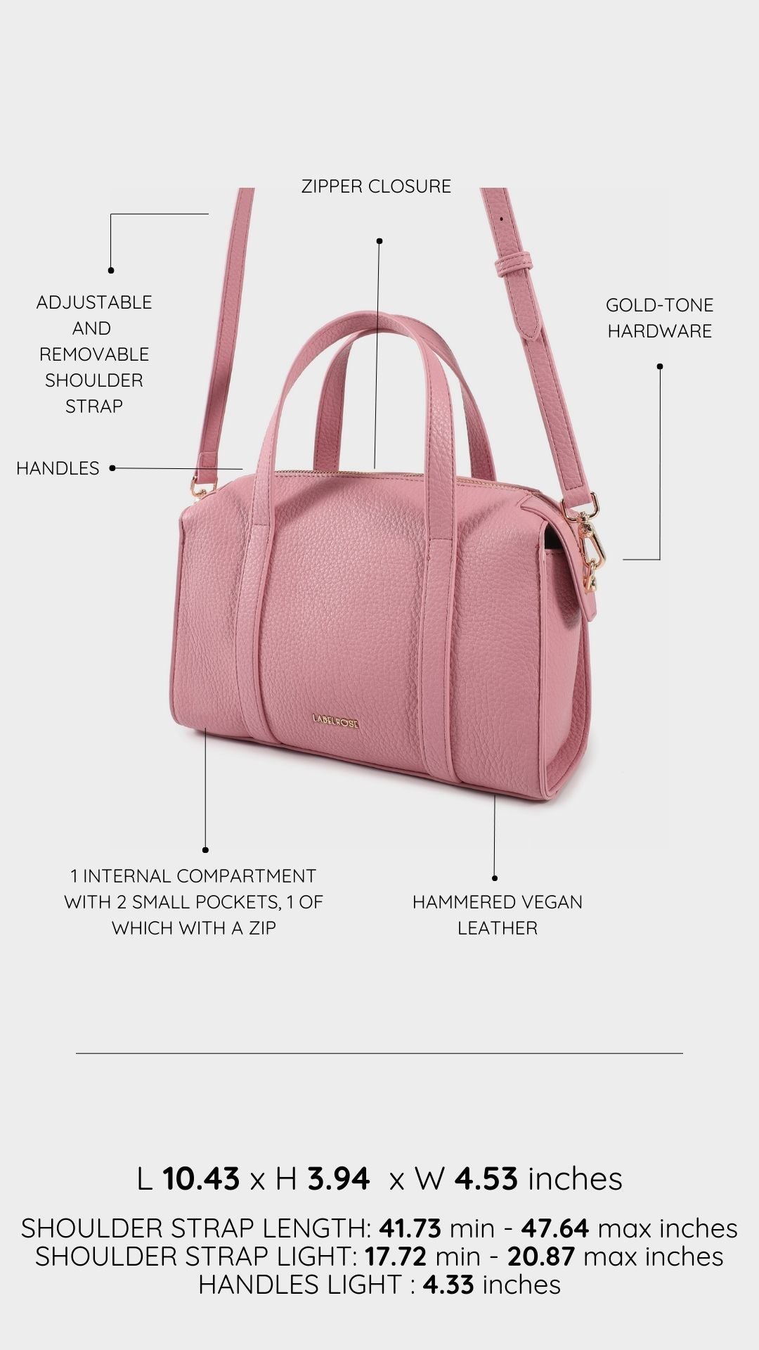 Borsa bauletto ELLEN - PINK
