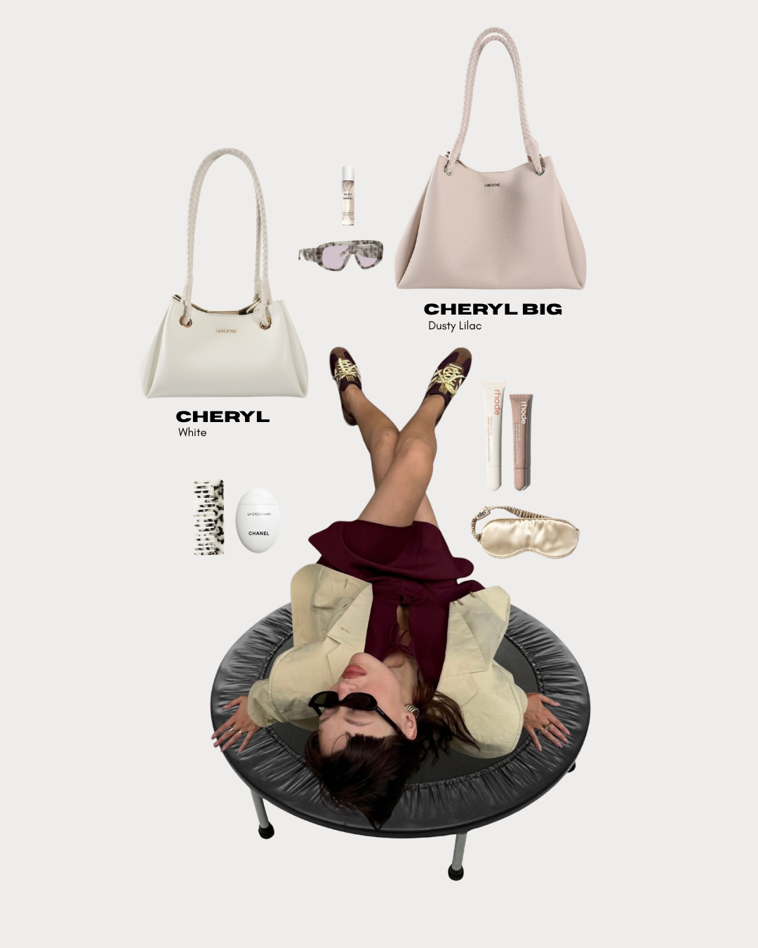 Borsa a spalla CHERYL - OFF WHITE