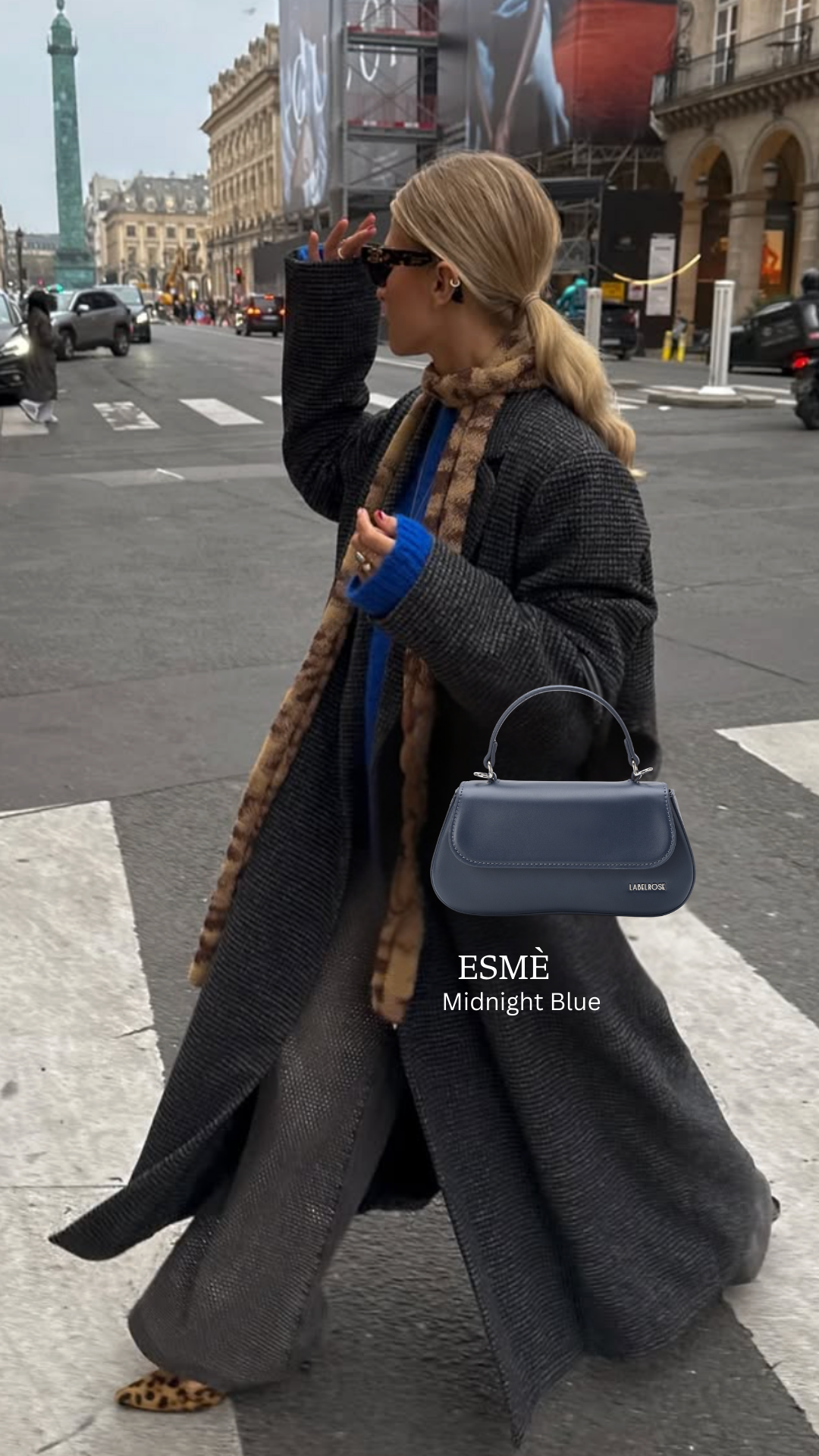 Borsa a mano ESMÉ- MIDNIGHT BLUE