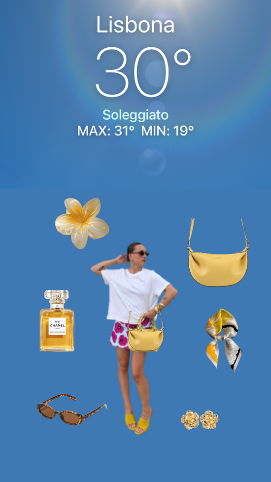 Borsa a spalla ARYA - YELLOW
