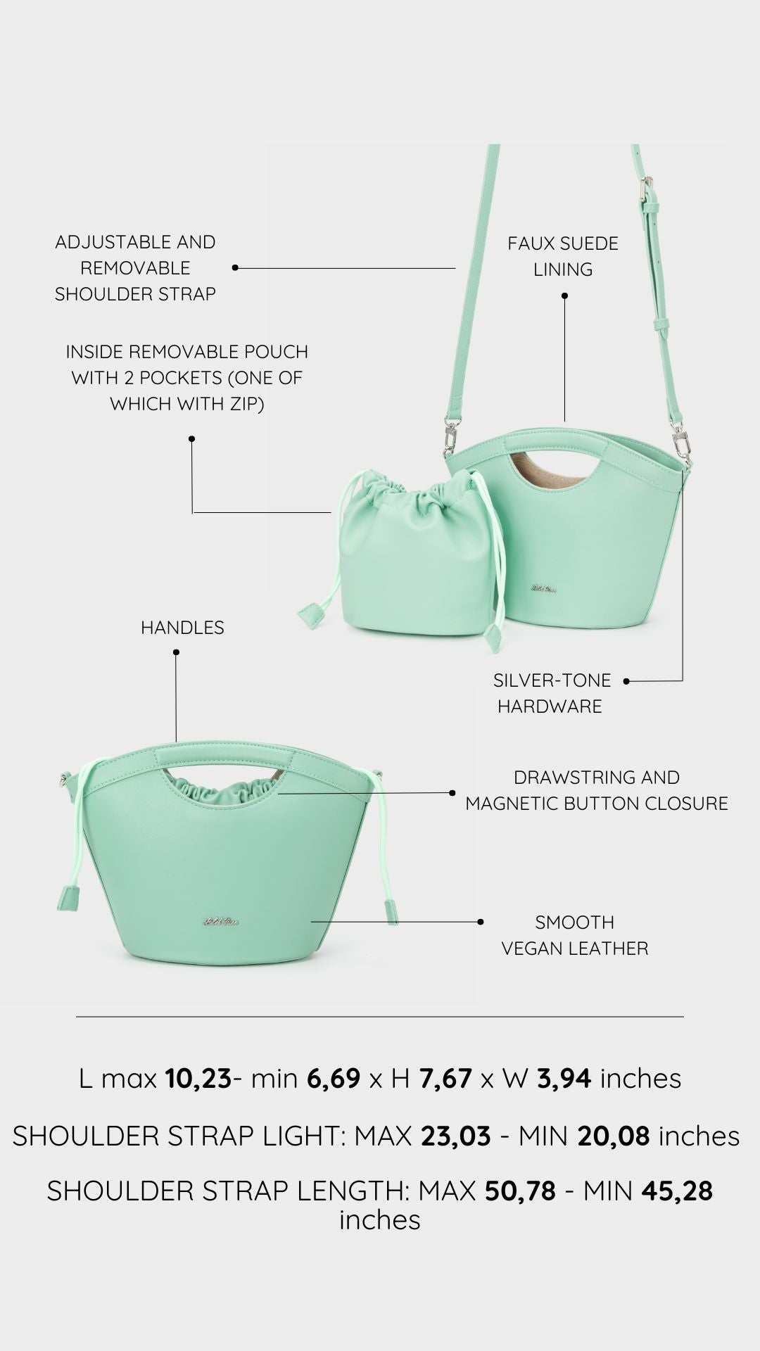 Handbag JOY - GREEN