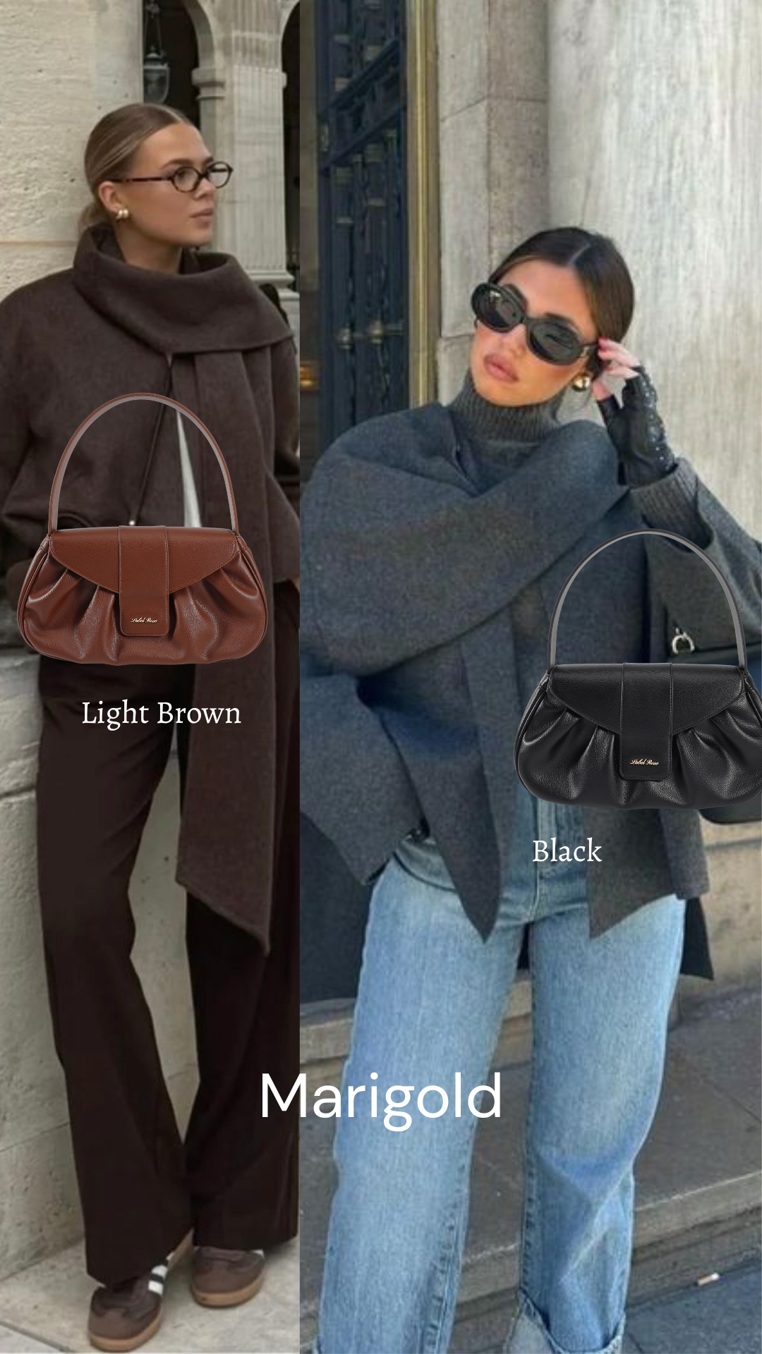 Borsa a mano MARIGOLD - LIGHT BROWN