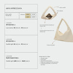 ANYA woven shoulder bag - CREAM