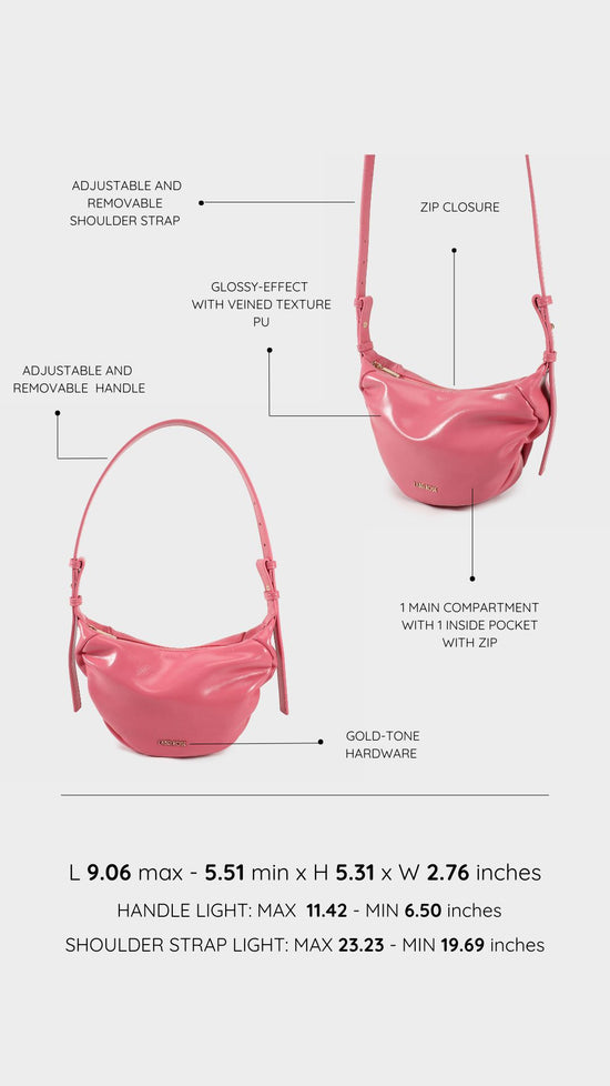 Borsa a spalla PENNY - TAFFY PINK