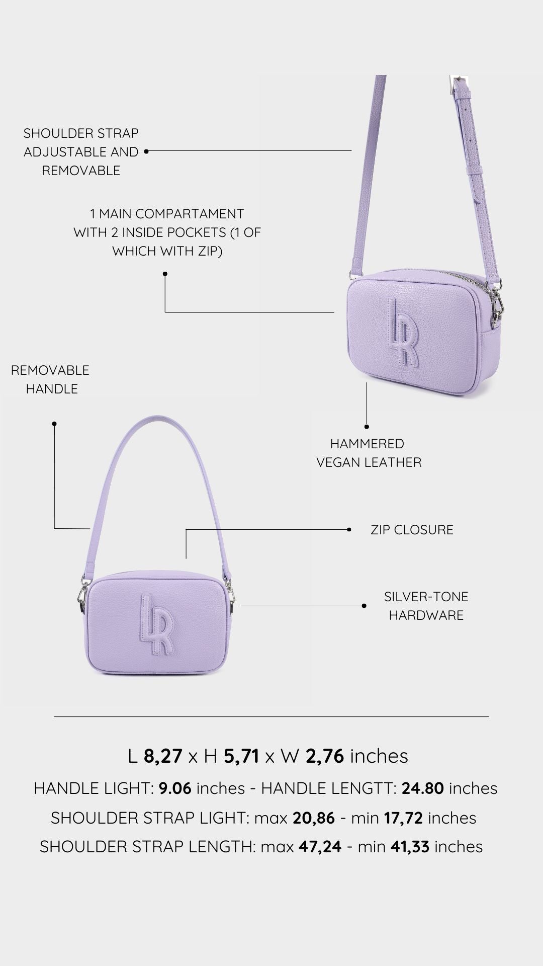 Borsa Camera Bag TERRY - LILAC