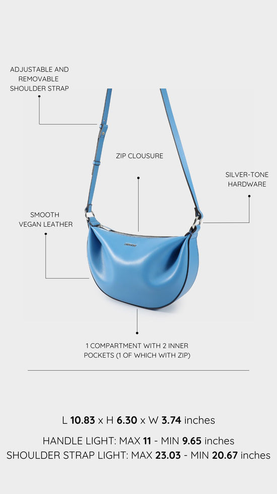 Borsa a spalla ARYA - LIGHT BLUE
