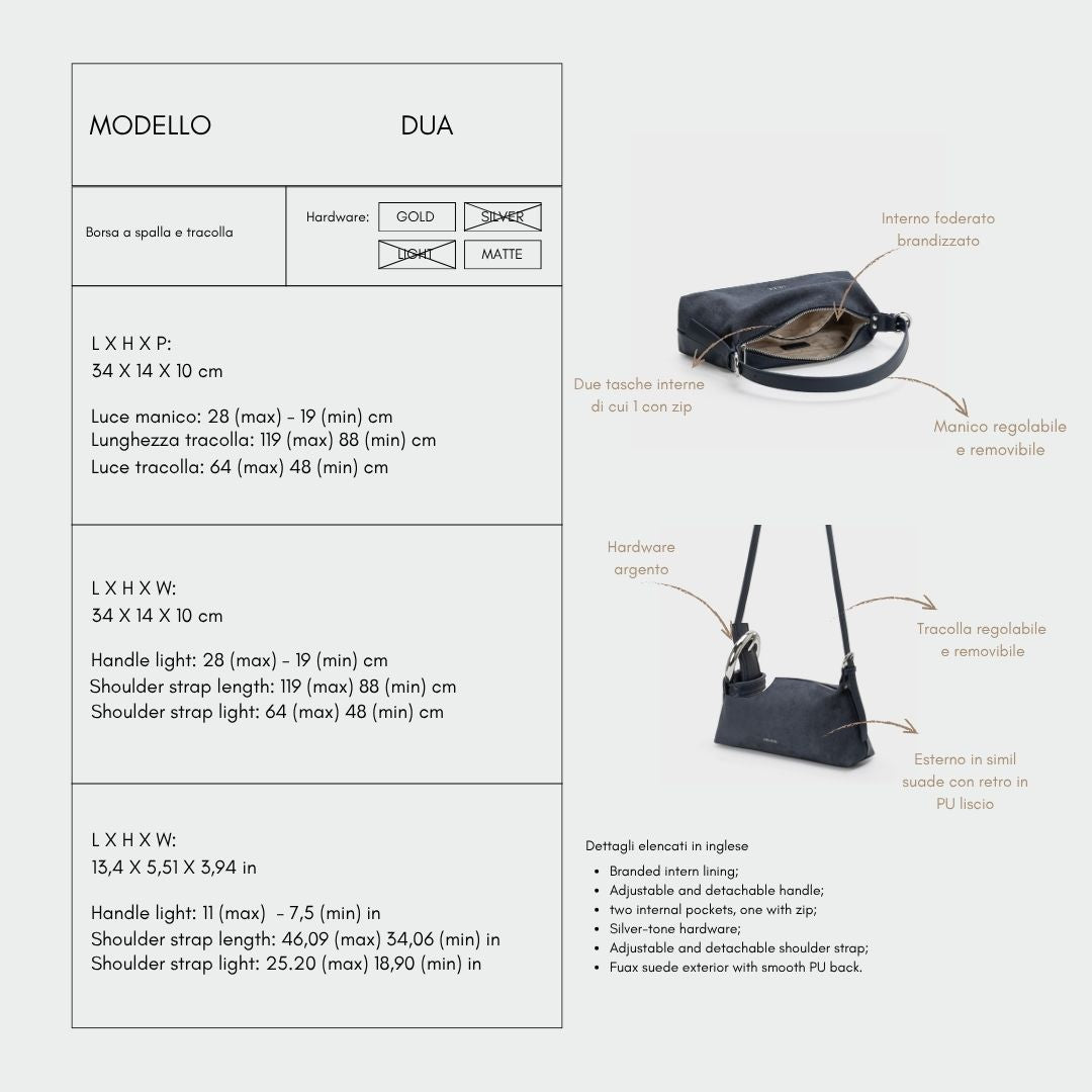 Borsa a spalla DUA - NAVY