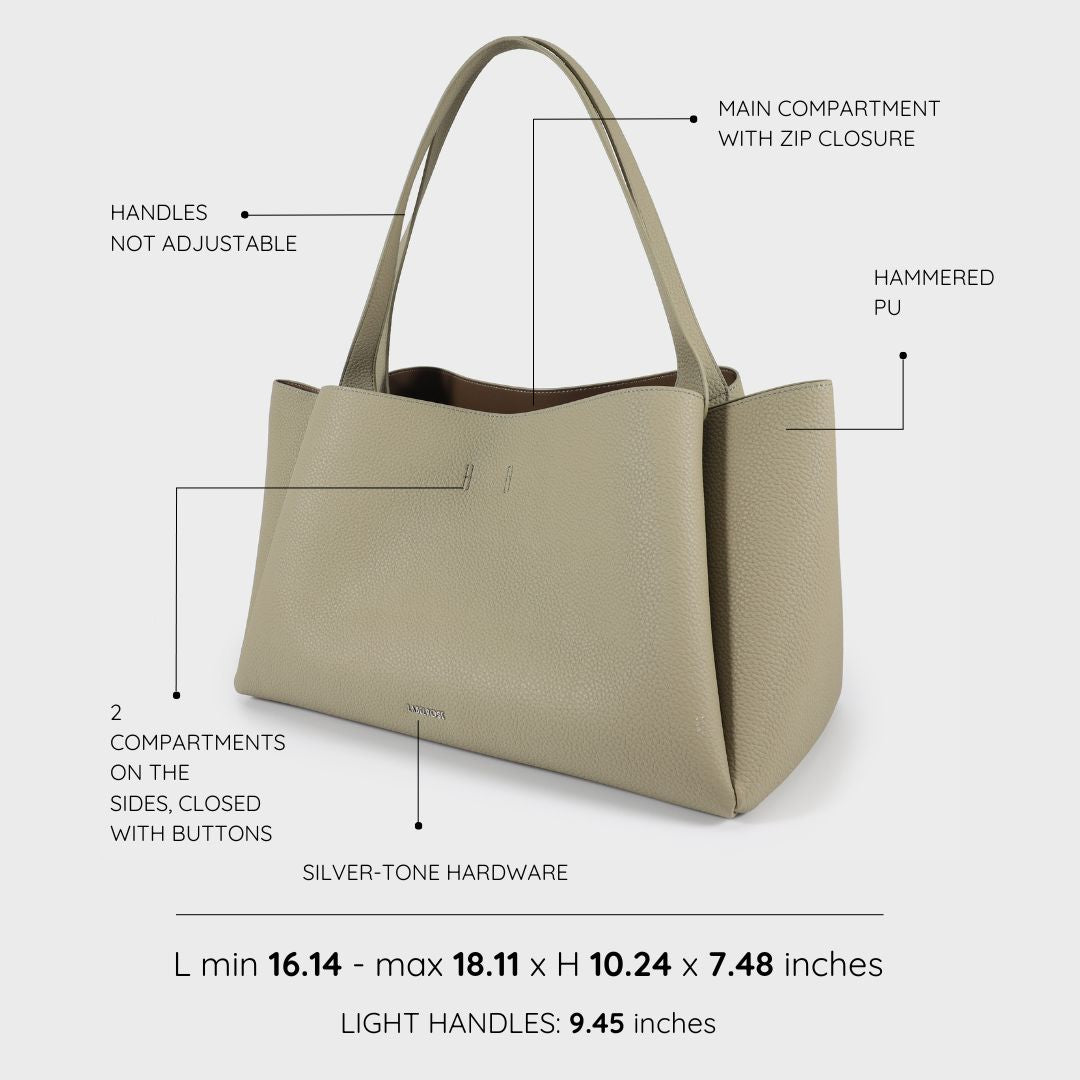 Borsa a spalla IVORY - GREEN